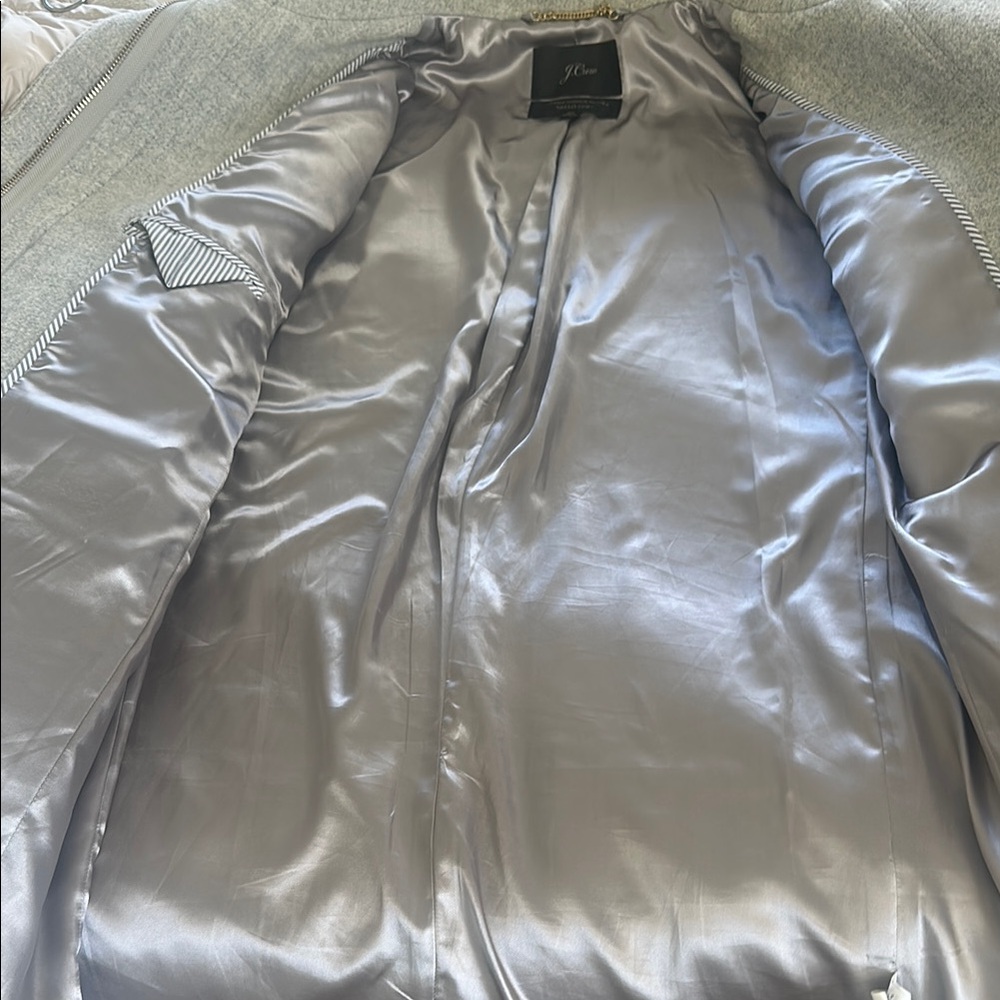 J. Crew Light Gray Trench Coat - Picture 4 of 7